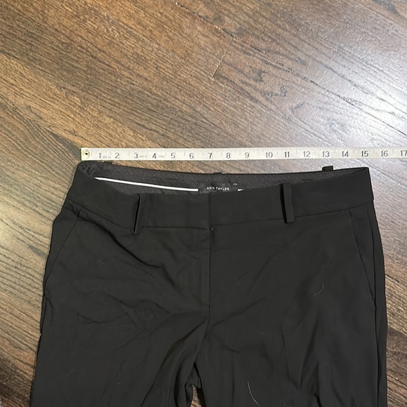 Ann Taylor Black Dress Pants 6 Straight Leg EUC - Picture 2 of 8